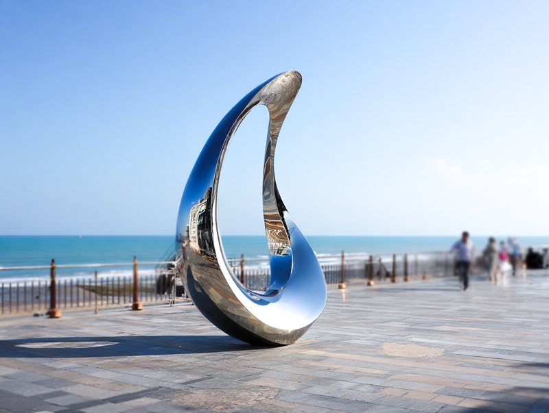 Rust Prevention Solutions for Stainless Steel Sculptures in Europe’s Humid Climate - News - 4 modern seaside abstract ring sculpture