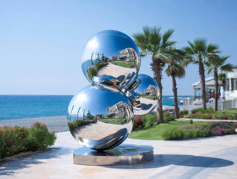 Rust Prevention Solutions for Stainless Steel Sculptures in Europe’s Humid Climate - News - 2 modern stainless steel ball sculpture