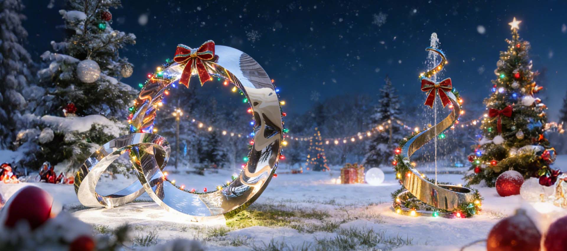 STAINLESS STEEL SCULPTURE FOR PARK