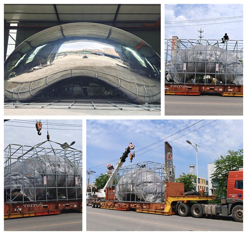 Stainless Steel Sculpture Fabrication: From Design Concept to Installation - News - 8 packing of large sculpture