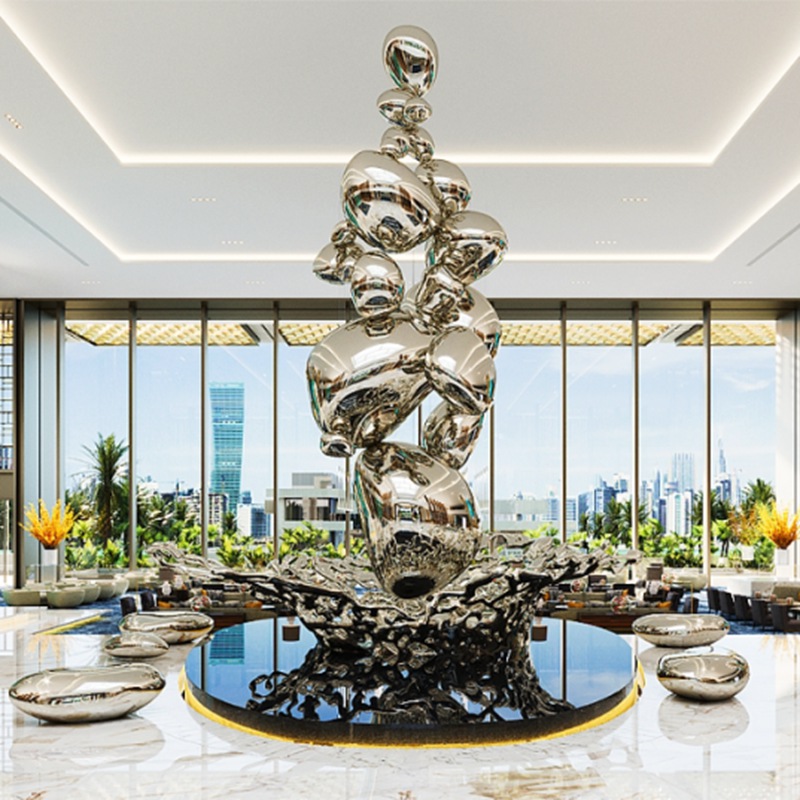 stainless steel sculpture for hotel