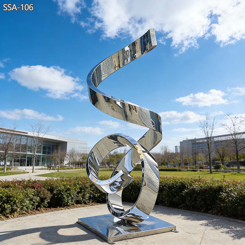 stainless steel Ribbon Sculpture
