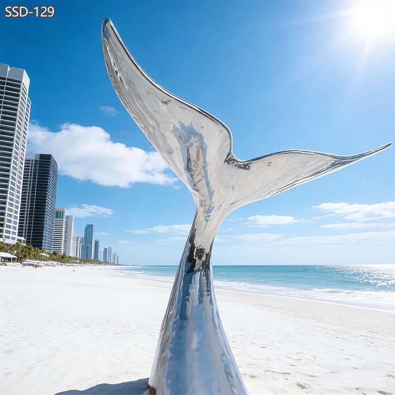 Stainless Steel Whale Tail Sculpture SSD-129 Stainless Steel Whale Tail Sculpture SSD-129