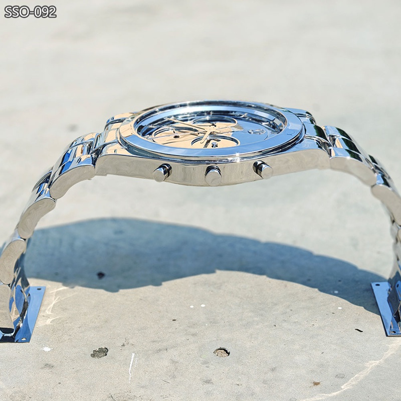 modern metal watch sculpture