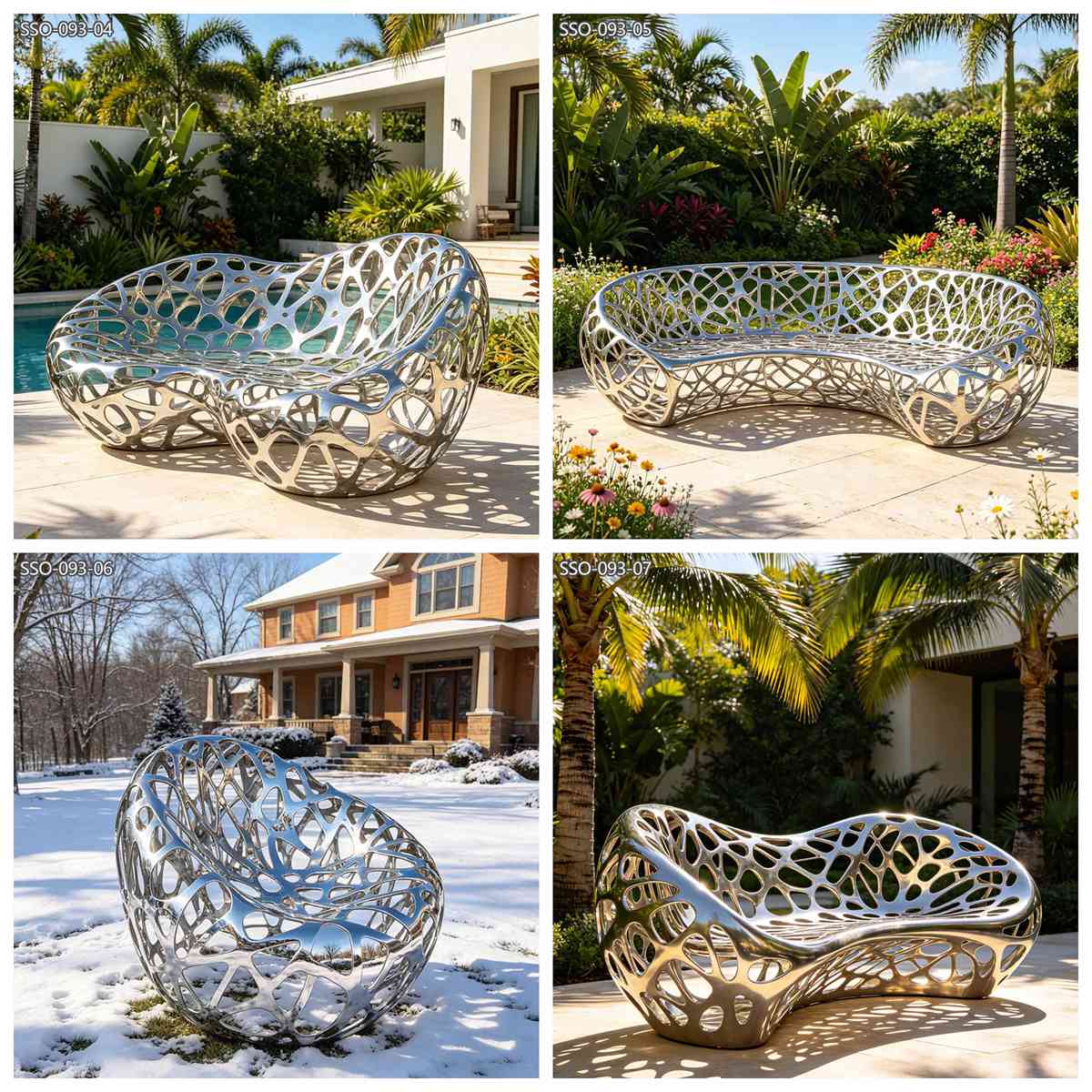 Stainless Steel Outdoor Sofa
