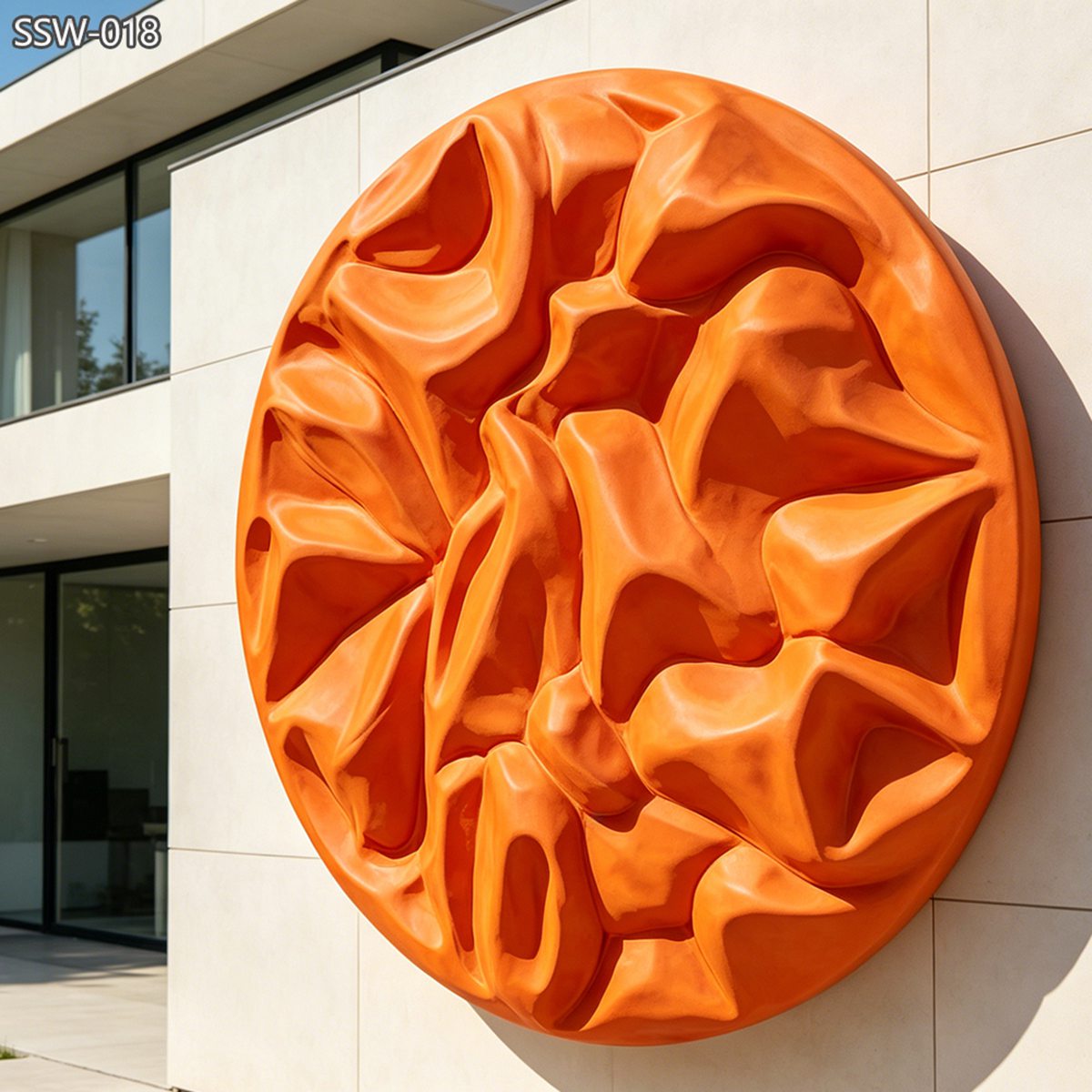 metal Orange wall sculpture