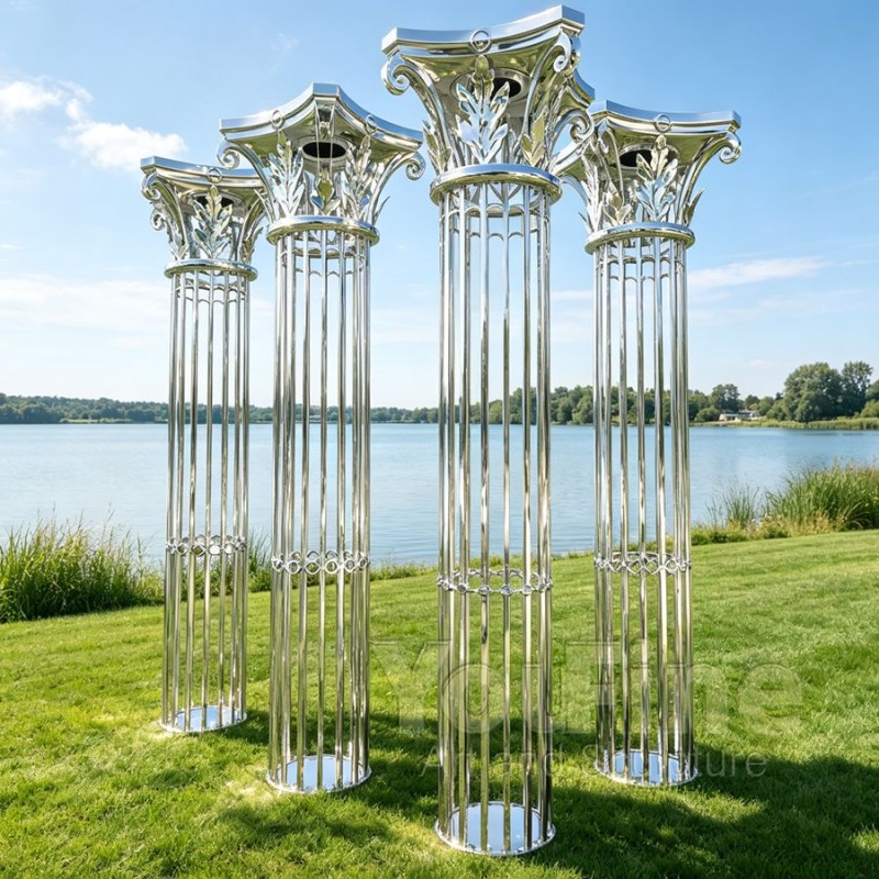 Decorative Stainless Steel Roman Column for Outdoor Landscape