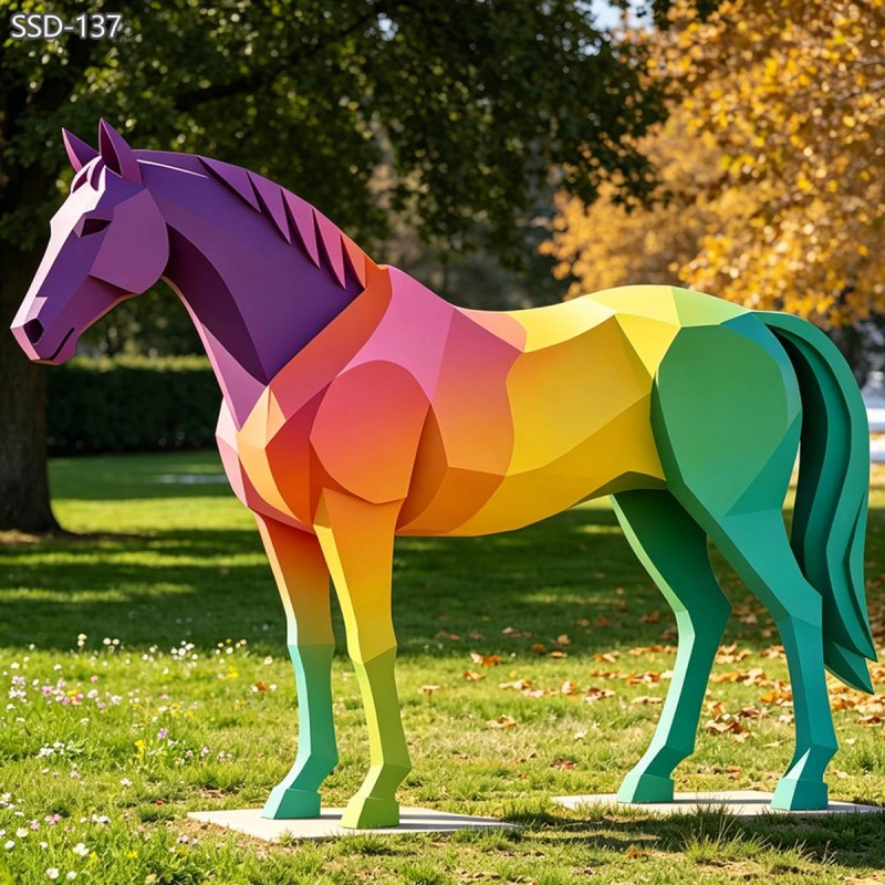 Modern Life Size Horse Statue