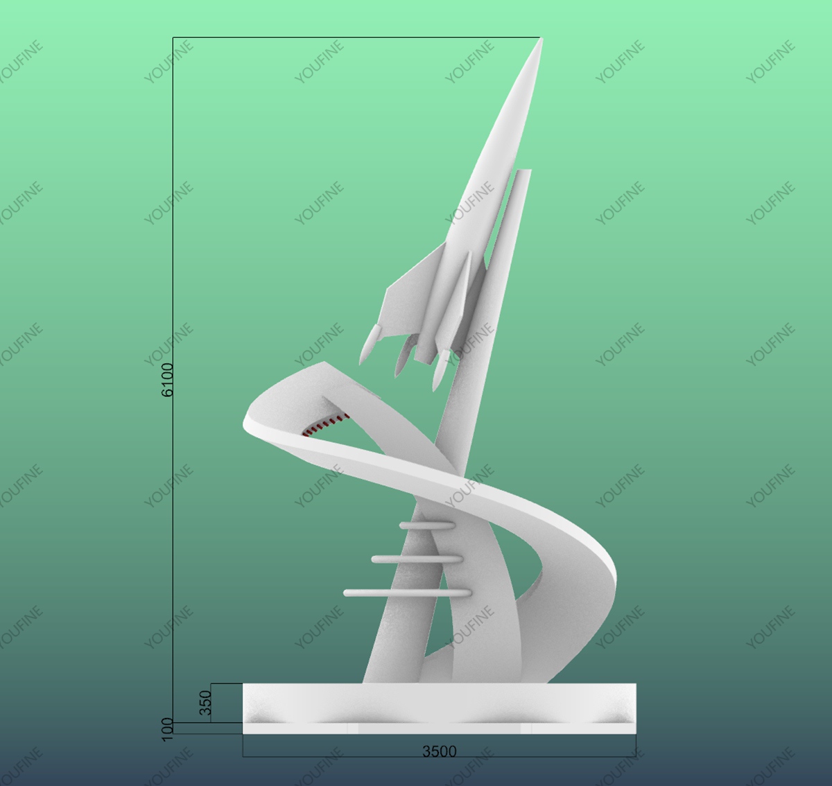 Moscow Public Park Sculpture Project - - 3 Form and proportion confirmation