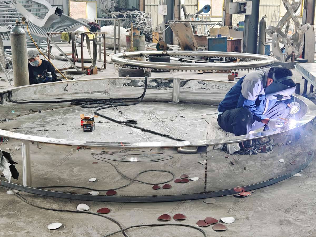 Moscow Public Park Sculpture Project - - 13 Production process for Russian park sculpture project