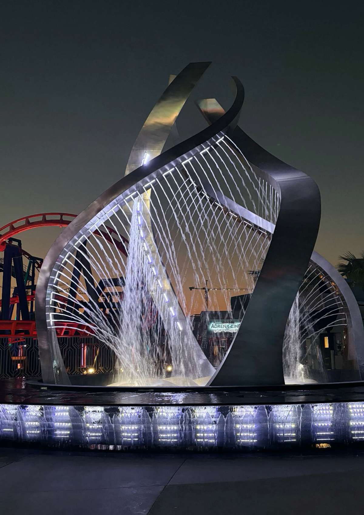 Public parks stainless steel sculpture – outdoor landmark installation