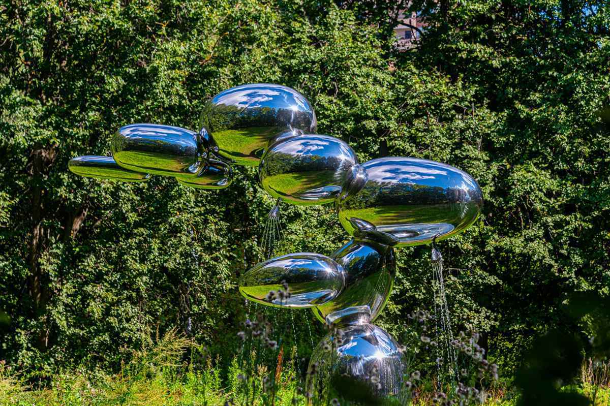 Moscow Public Park Sculpture Project - - 36 Outdoor stainless steel water feature sculpture