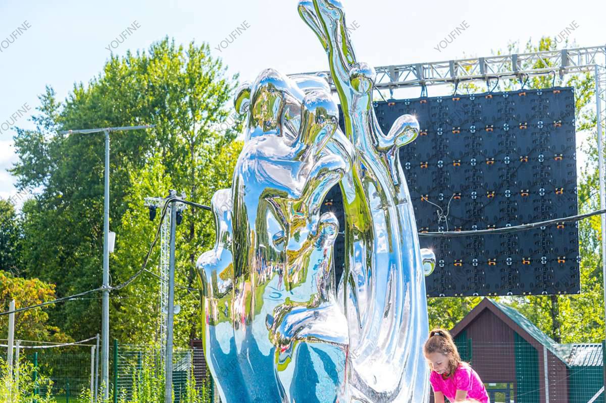 Moscow Public Park Sculpture Project - - 30 Installed stainless steel sculpture in Moscow park