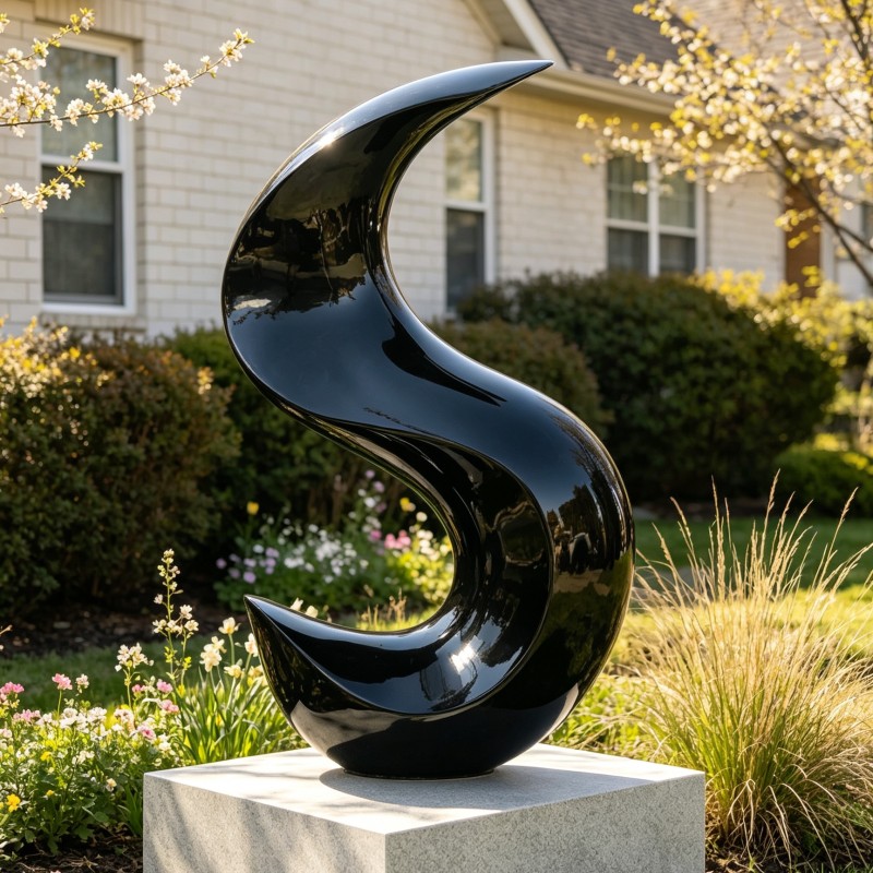 Custom Stainless Steel Painted Abstract Sculpture for Garden Custom Stainless Steel Painted Abstract Sculpture for Garden