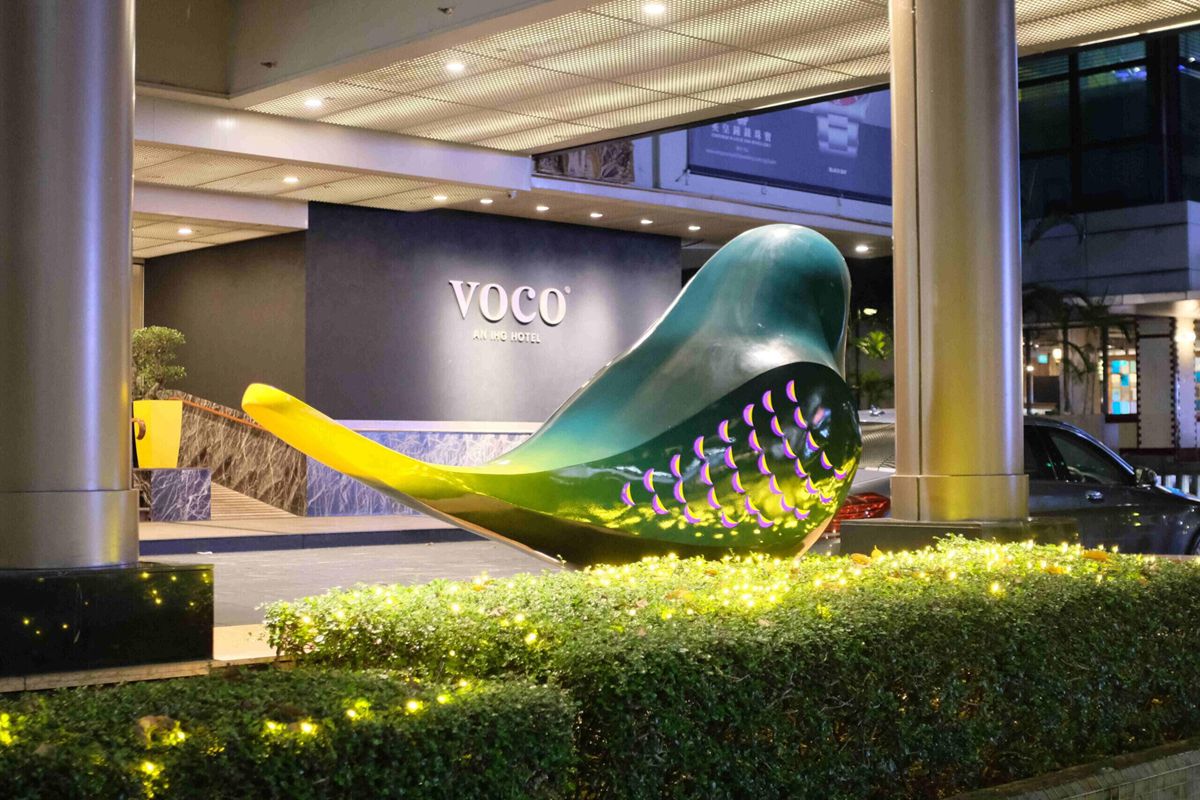 stainless steel bird sculpture for hotel 