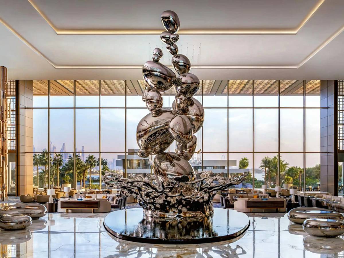 stainless steel sculpture for hotel 