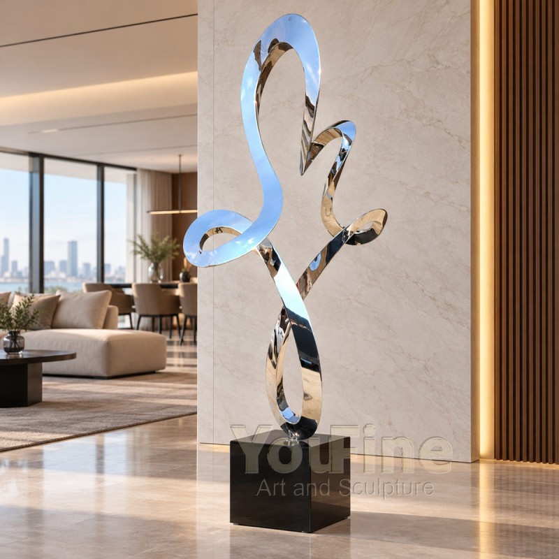 Outdoor Stainless Steel Star Ring Sculpture