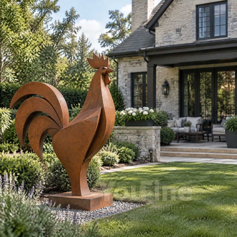 Metal Rooster Sculpture for Yard Metal Rooster Sculpture for Yard